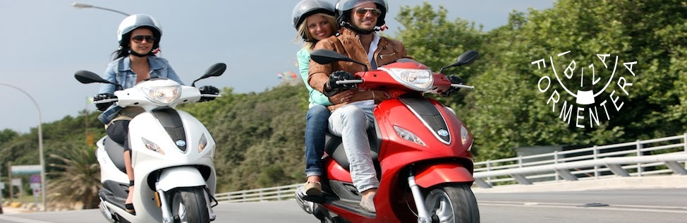 Alquiler de Scooters en Ibiza / Moto Rent Ibiza / Motorrollerverleih Ibiza / Noleggio Scooter Ibiza